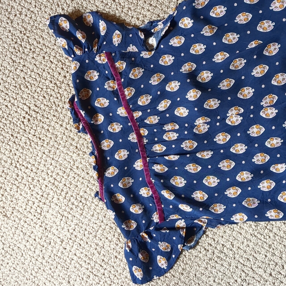 Anthropologie Floreat Wide Leg Block Print Jumpsuit - Picture 12 of 16